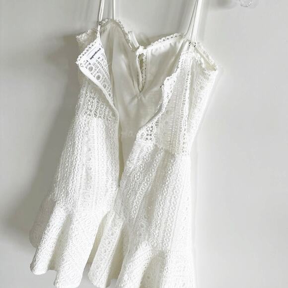 Superdown x revolve White Del Crochet Keyhole Dress - Picture 6 of 9